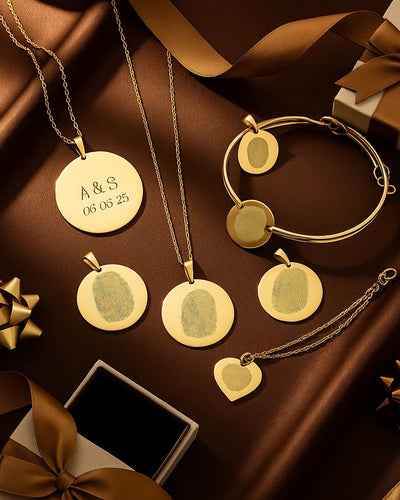 Finger Print Lockets & Rings with Date