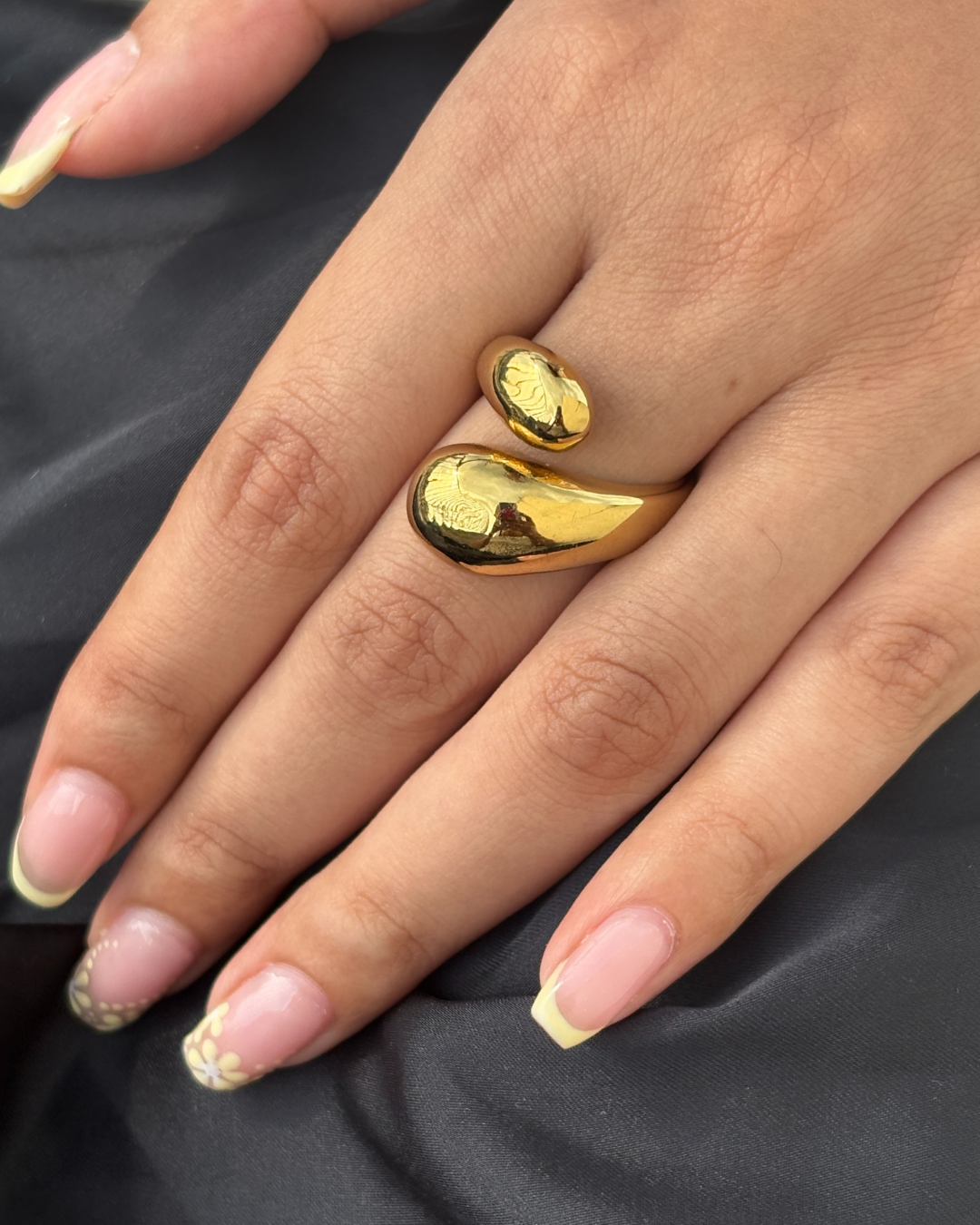 Sculptural Bubble Statement Ring