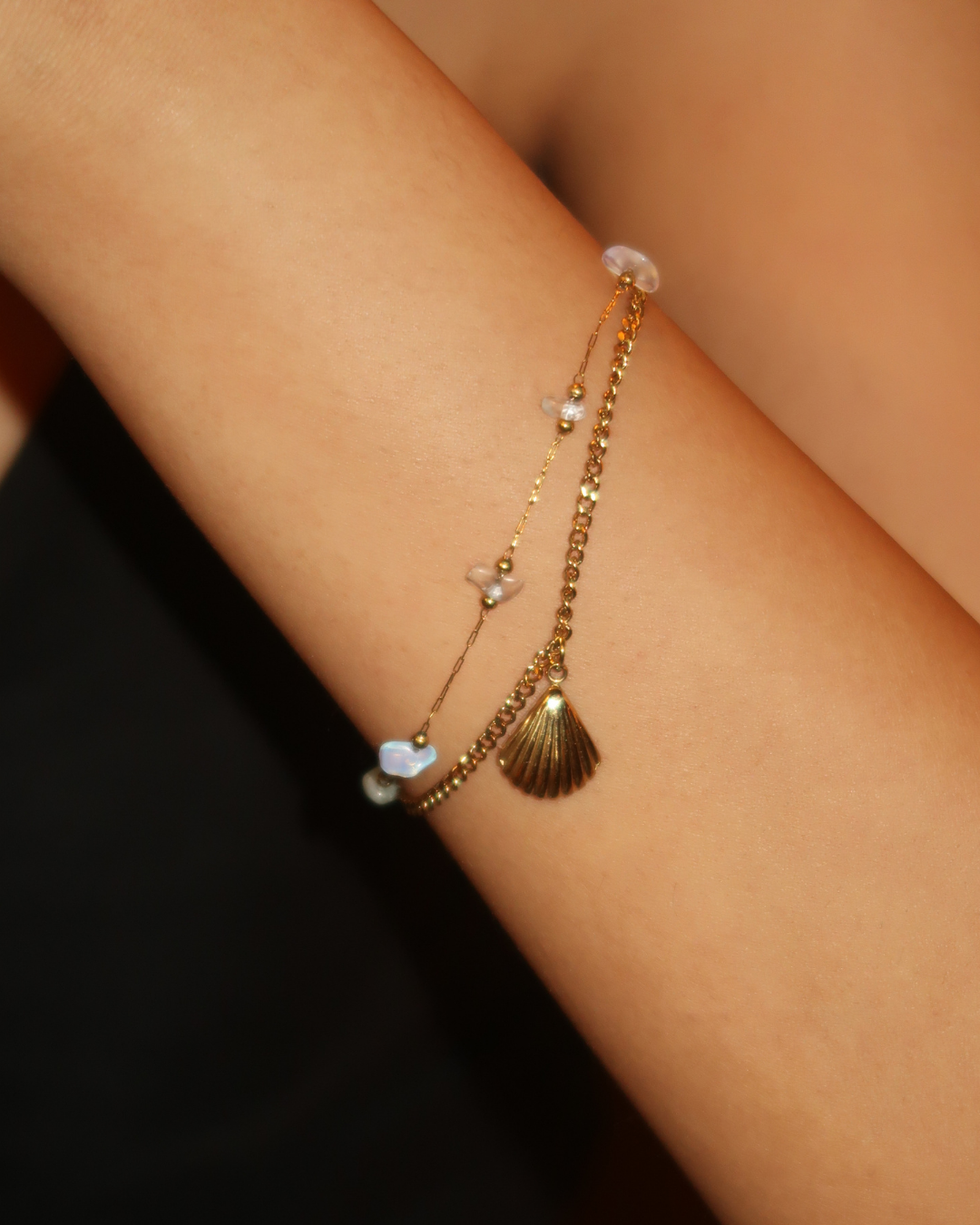 Sea Mist Double Chain Bracelet
