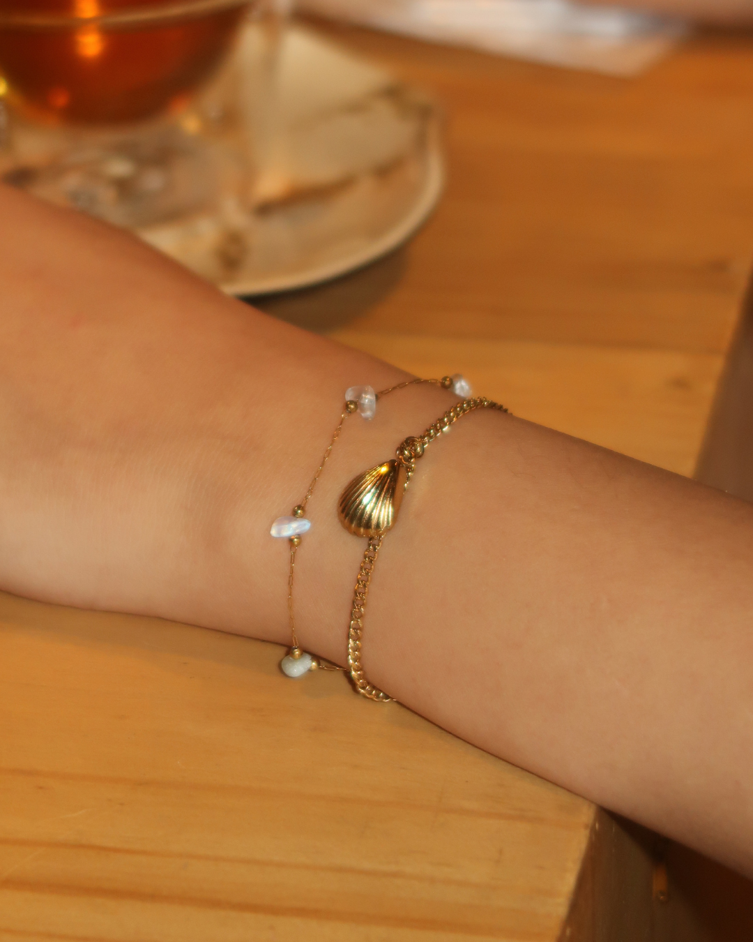 Sea Mist Double Chain Bracelet