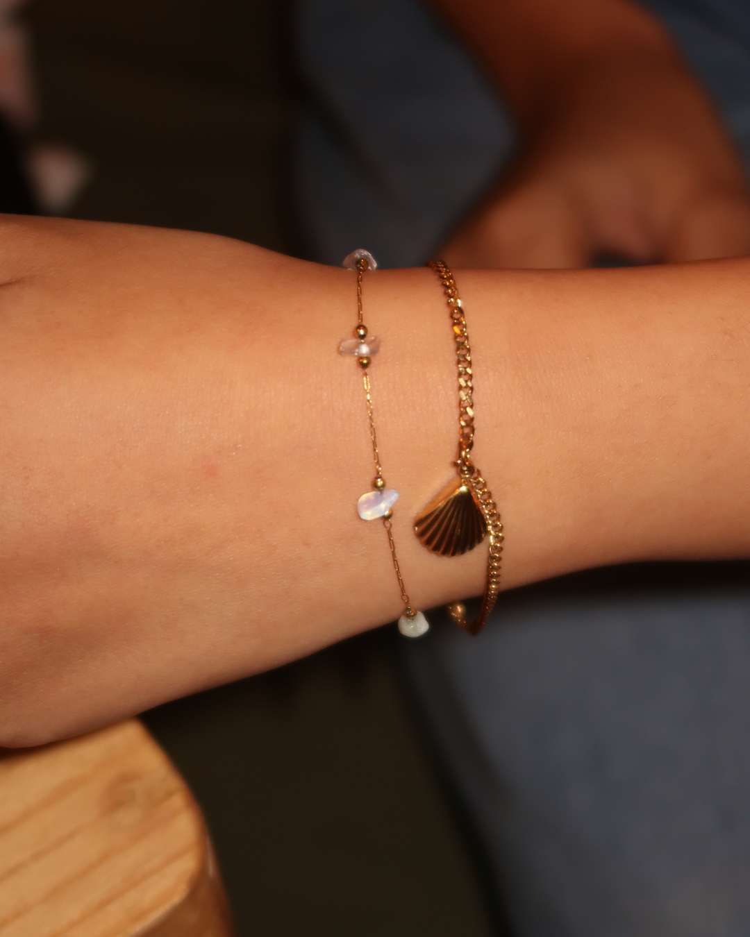 Sea Mist Double Chain Bracelet